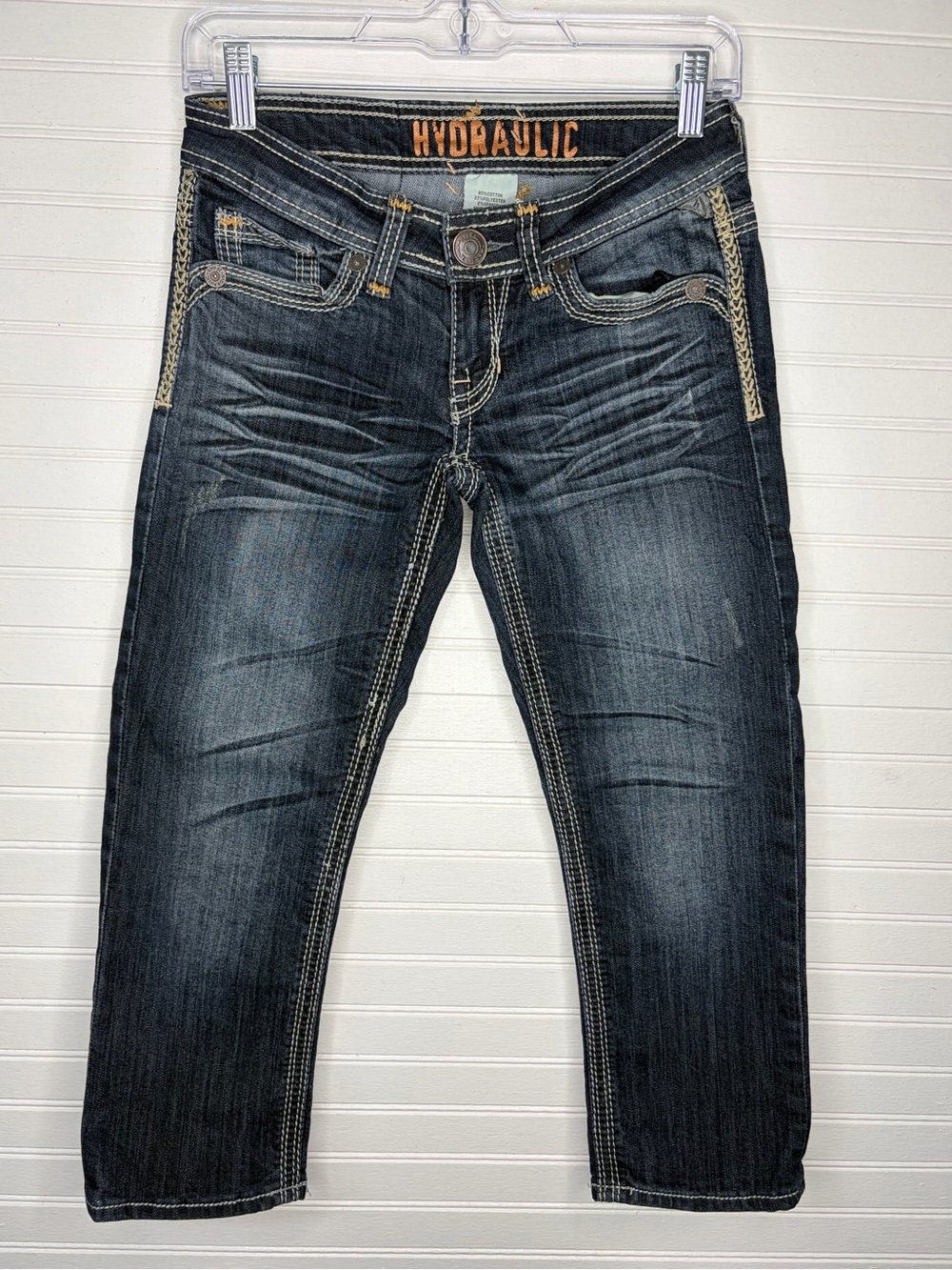 Hydraulic Women's Dark Indigo Cropped Stretch Jeans